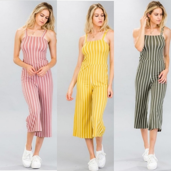 Nwot Green and white  jumpsuit - Picture 5 of 5